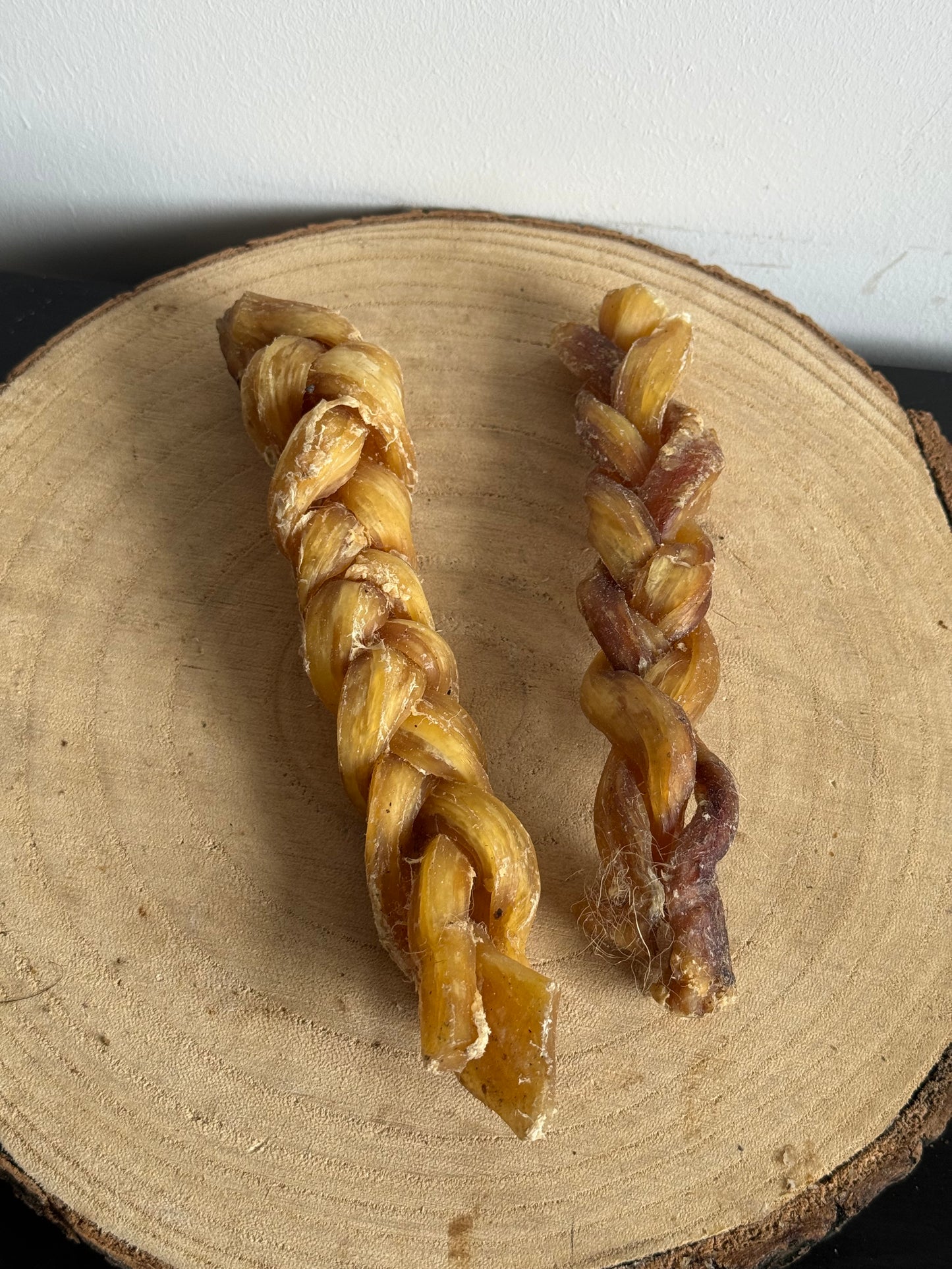 Braided beef tendon
