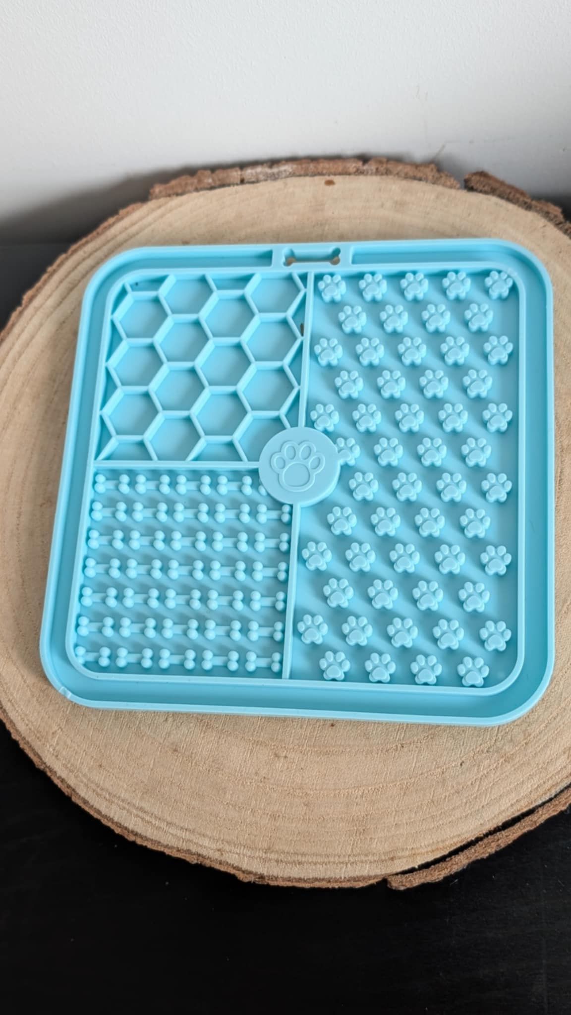 Mini multi texture lickmat - Blue