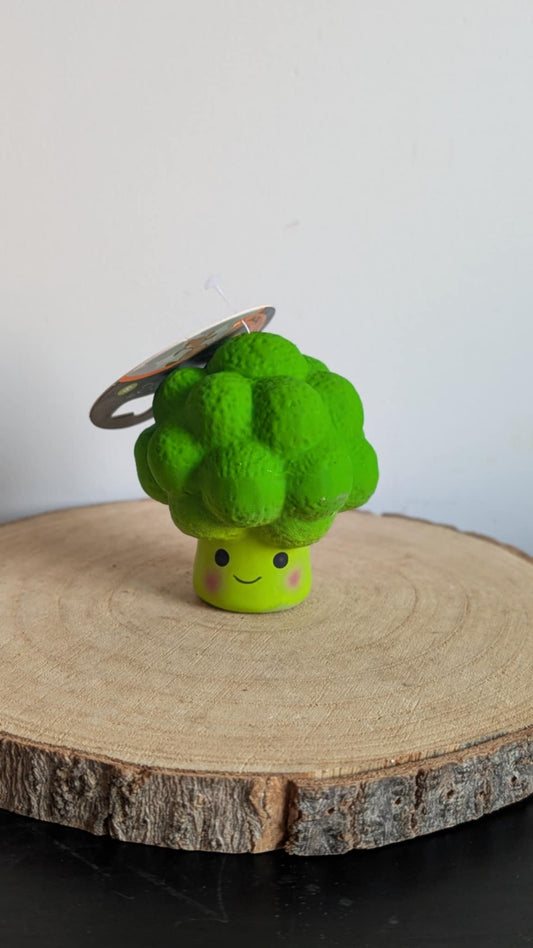Petface foodie faces latex toy - Brocolli