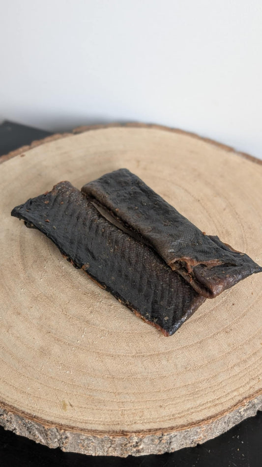 Salmon skin flatties