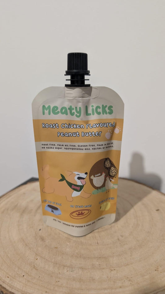 Meaty Licks Peanut Butter - Roast Chicken flavour