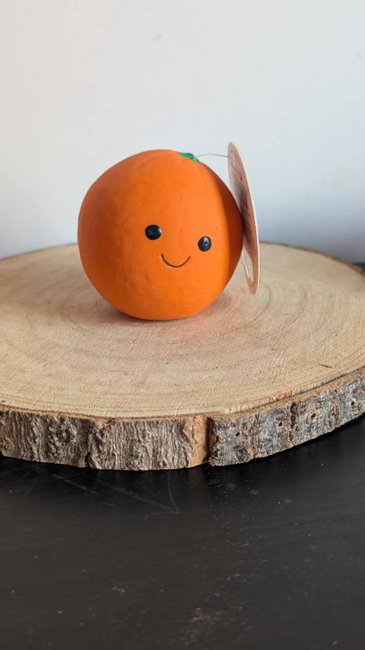 Petface foodie faces latex toy - Orange