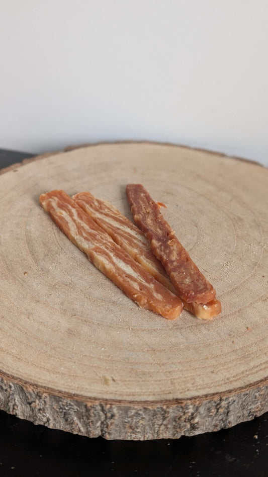 Marbled salmon strip