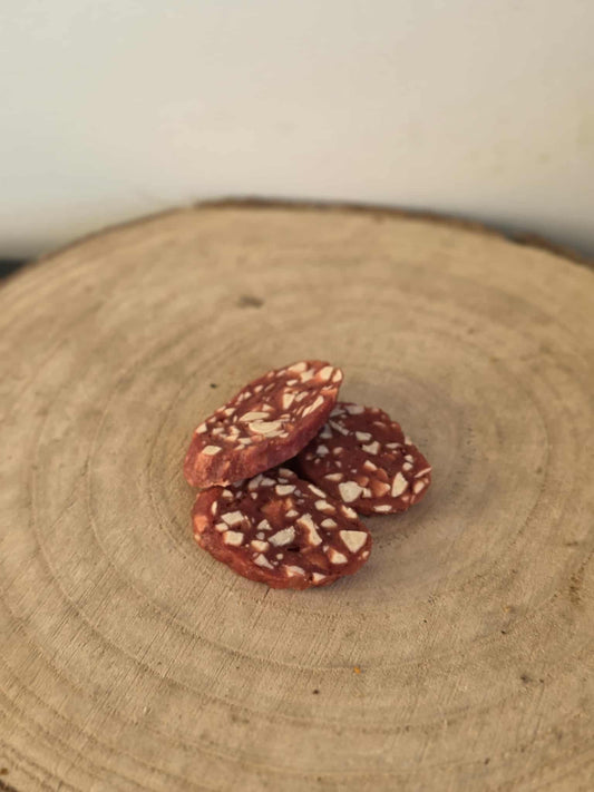 Chicken salami slices